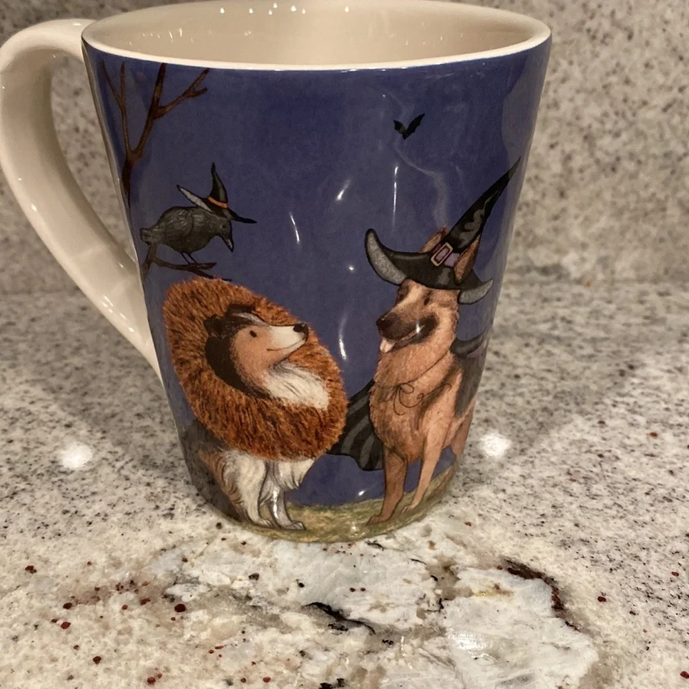 Pier 1 Halloween dog mug